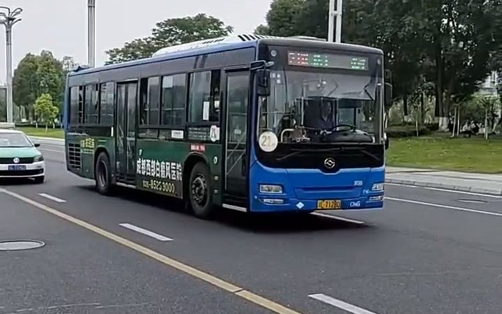 四川乐山21路黄海公交车