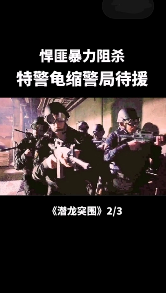 悍匪强力阻杀,特警龟缩警局待援. 《潜龙突围》2/3.哔哩哔哩bilibili