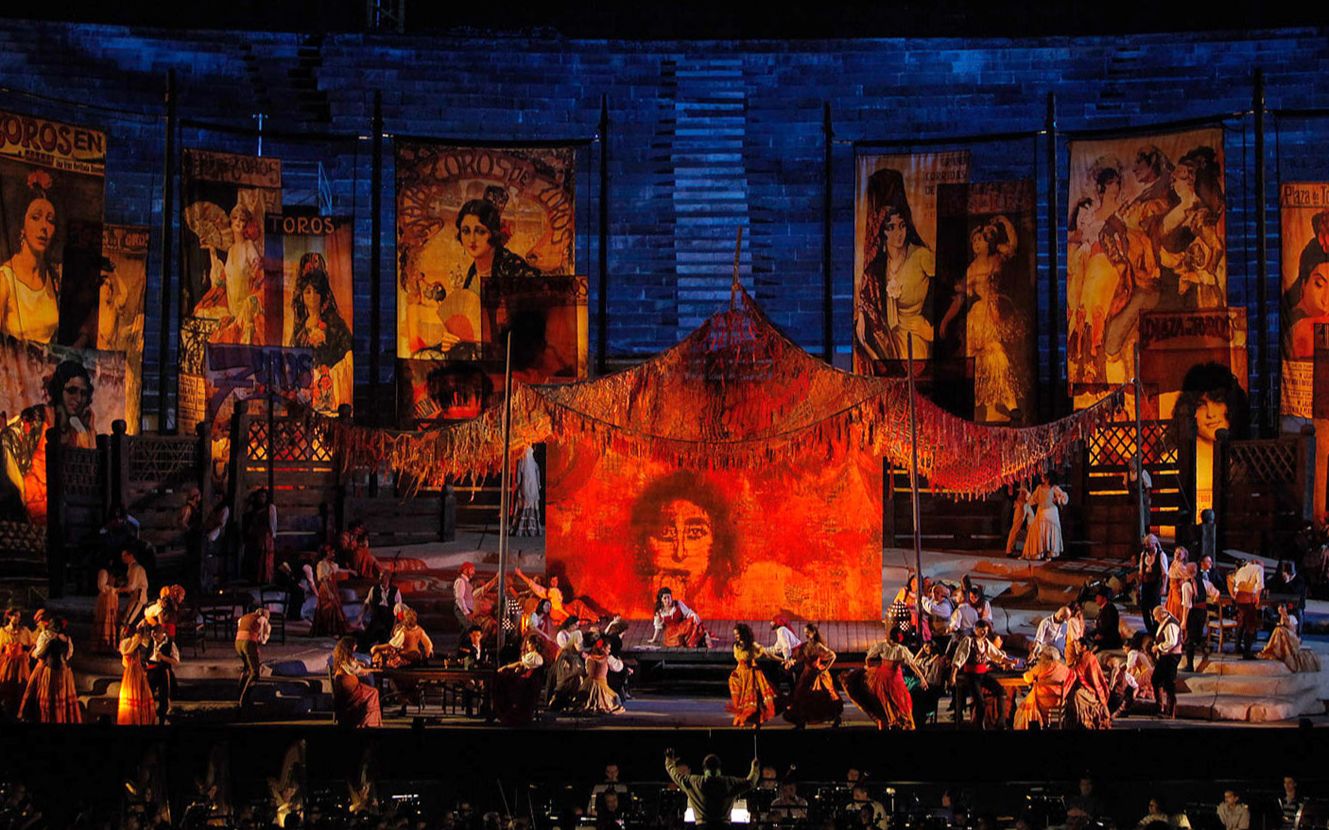 比才卡门2014年维罗纳歌剧节维罗纳古罗马剧场bizetcarmenzeffirelli