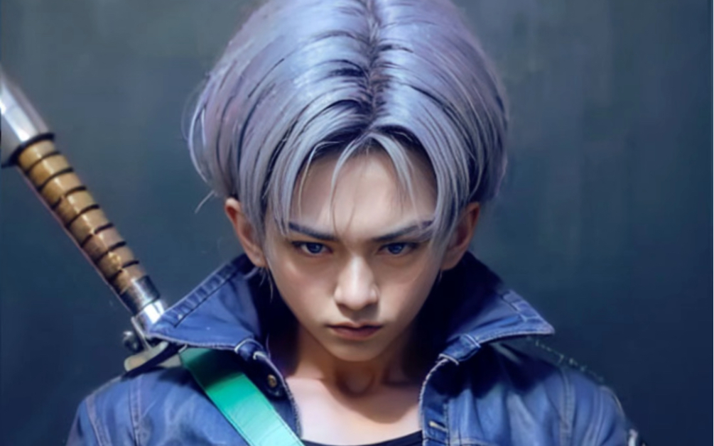 最强龙珠真人版,未来战士特兰克斯登场
