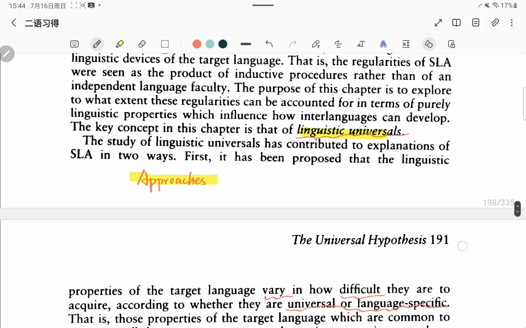 [图]8.1 第二语言习得概论(Rod Ellis): Universal Hypothesis——Linguistic universals