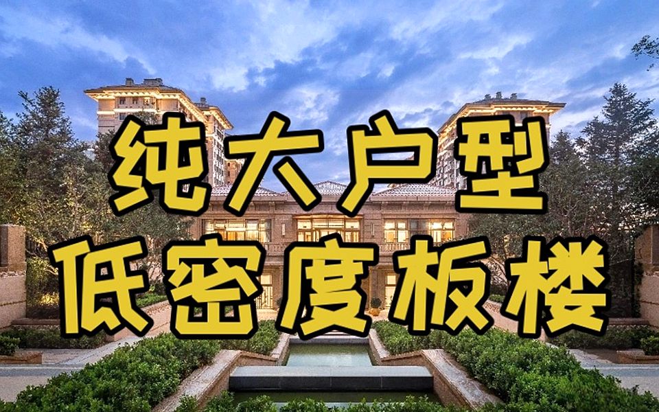 泛海世家:朝阳公园大户型,10层低密度板楼哔哩哔哩bilibili