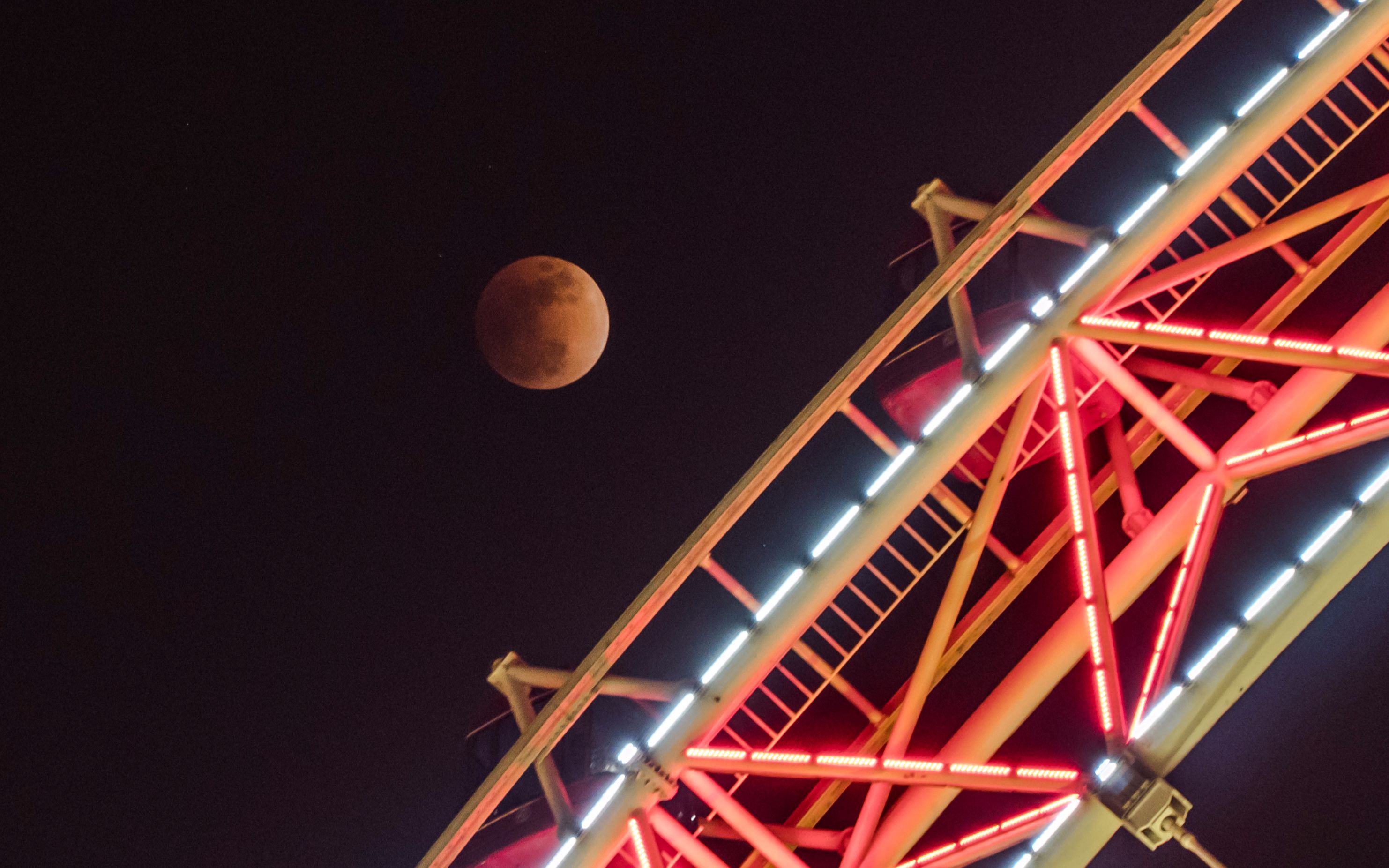 天(津之)眼 看 血月