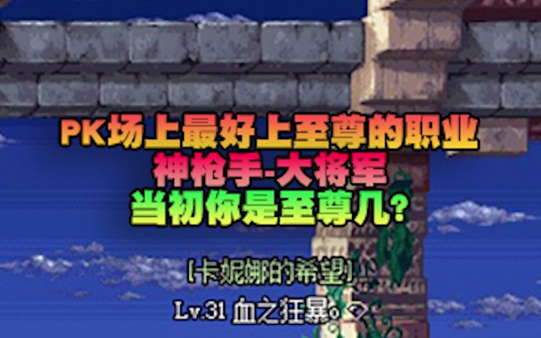 PK场上最好上至尊的职业 神枪手大将军 当初你是至尊几?网络游戏热门视频