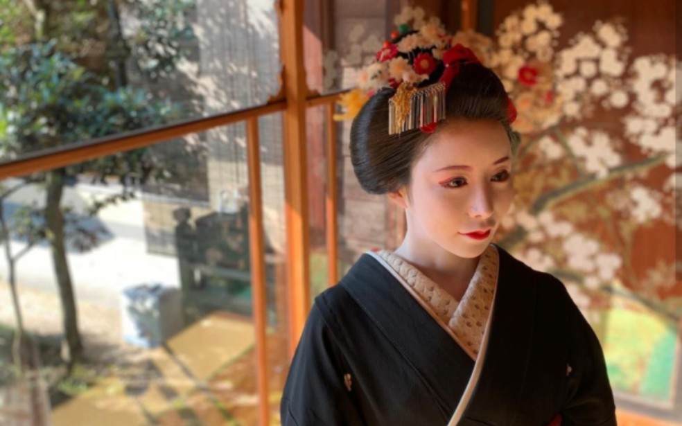 【阿璃搬运】变身处华阳 舞妓黑纹付着付演示