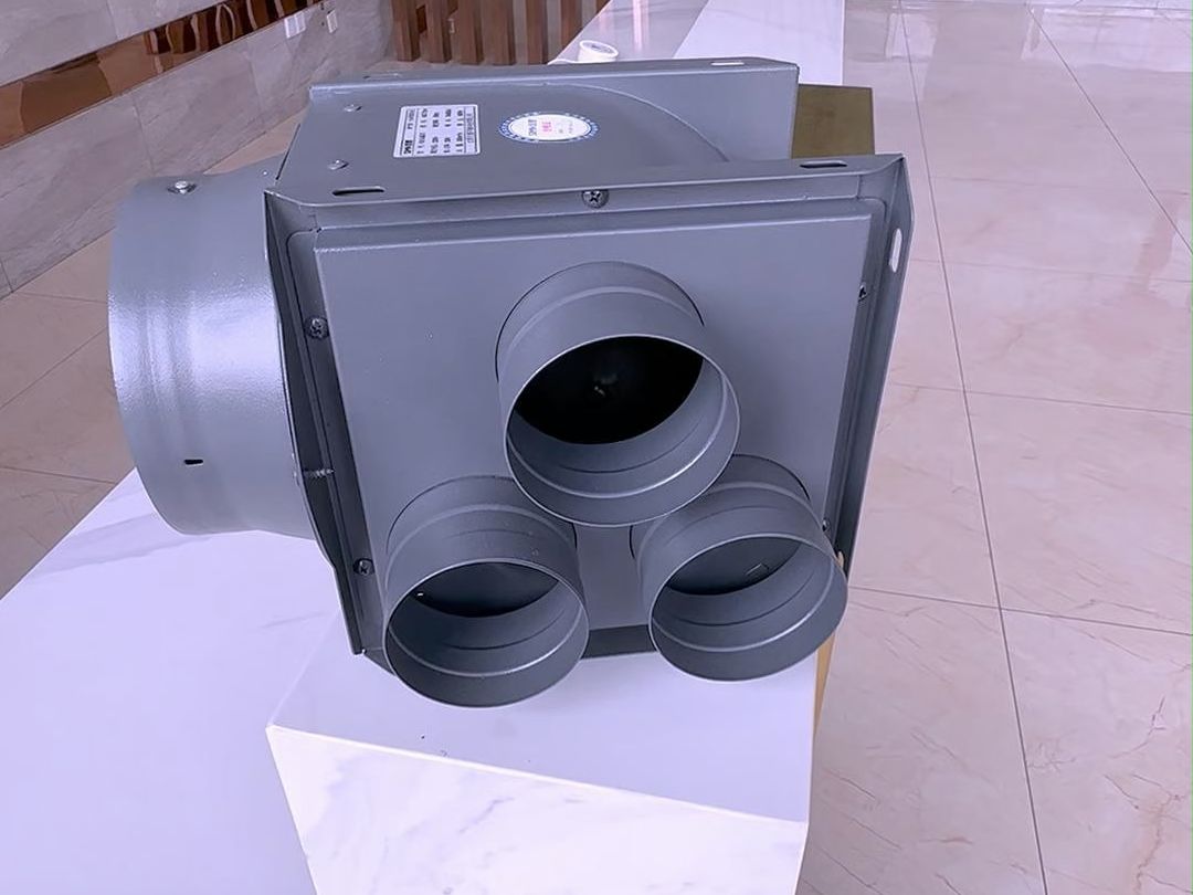 西蒙一拖三排气扇-管道风机强劲吸力,低噪节能