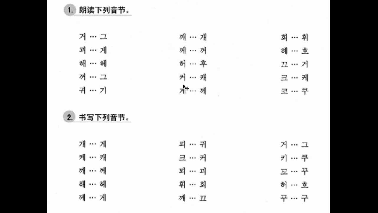 学韩语太简单 韩语入门学习发音表哔哩哔哩bilibili