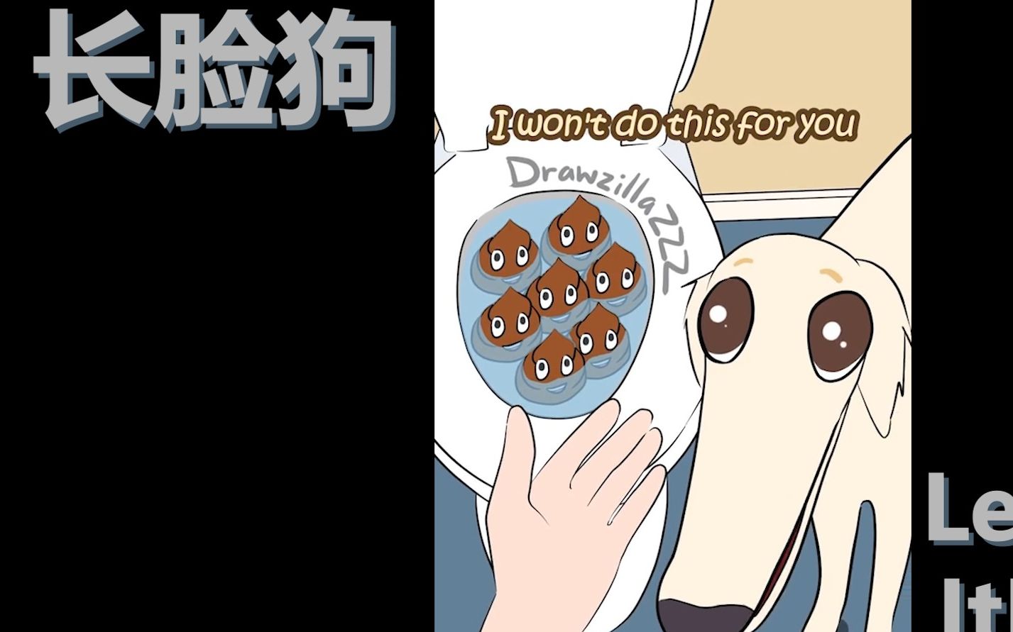 长脸狗let me do it for you 被主人使唤去清理马桶