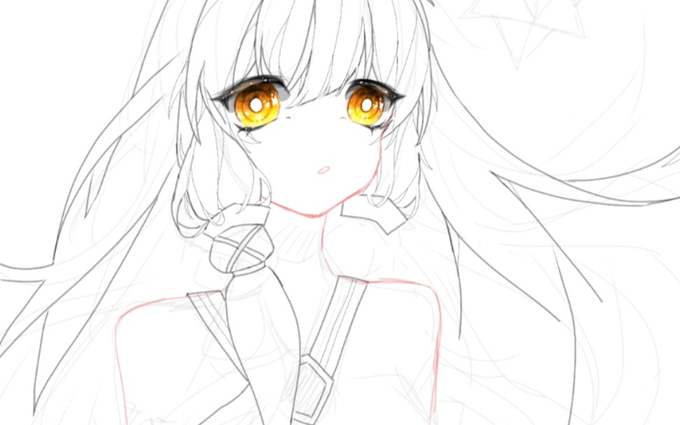 活动作品指绘是星尘宝宝的指绘过程