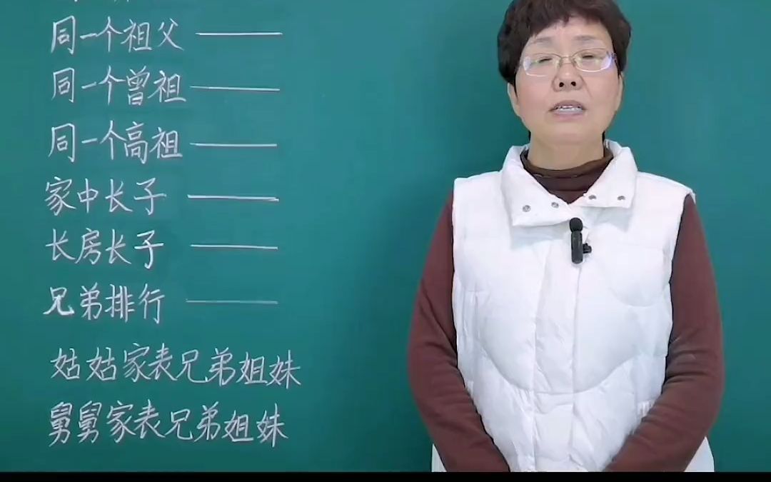 传统家庭伦理关系,古代亲戚哔哩哔哩bilibili