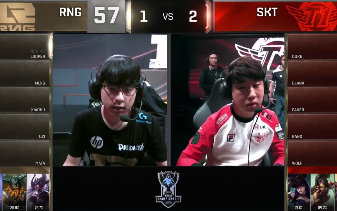 【S6全球总决赛】八强赛 SKT vs RNG第4场英雄联盟