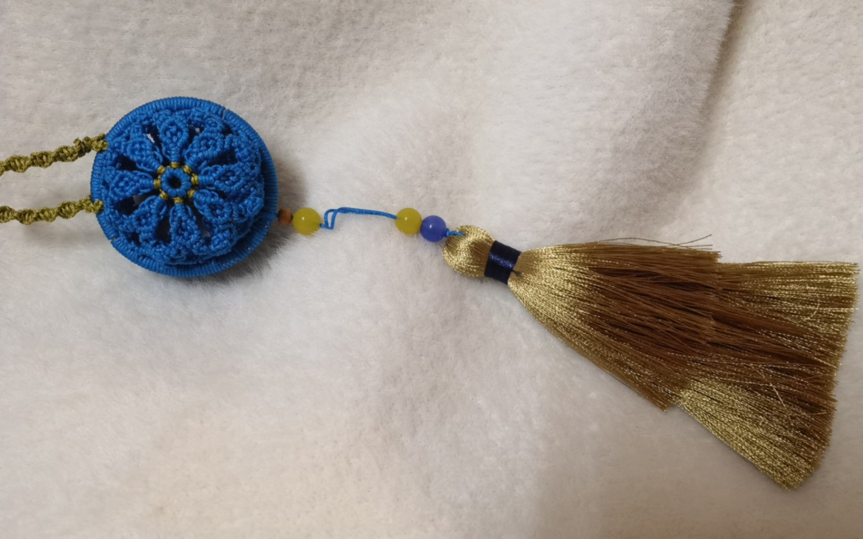 【编绳】古风香囊挂件手工编织教程,简单到不允许你不会