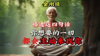 Download Video: 《金刚经》悟透这四句话，你想要的一切，都会主动来找你!