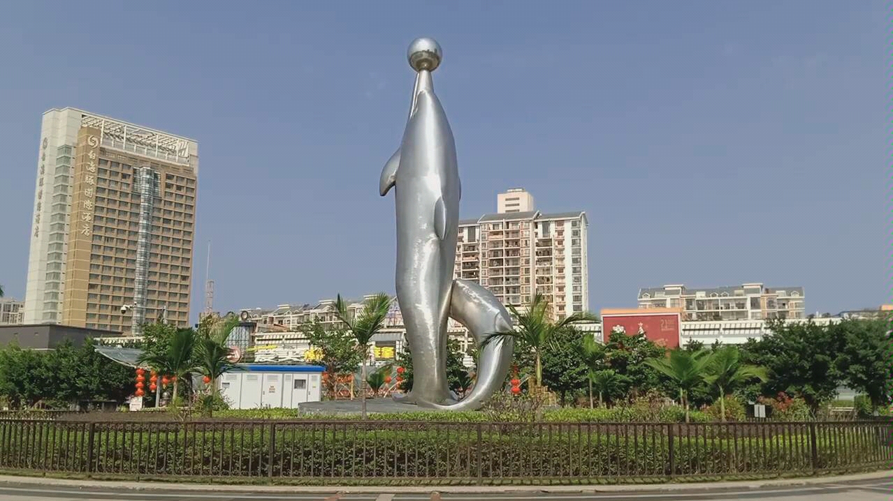 [图]在冬天实拍广西壮族自治区钦州市城市风光，依旧绿意盎然