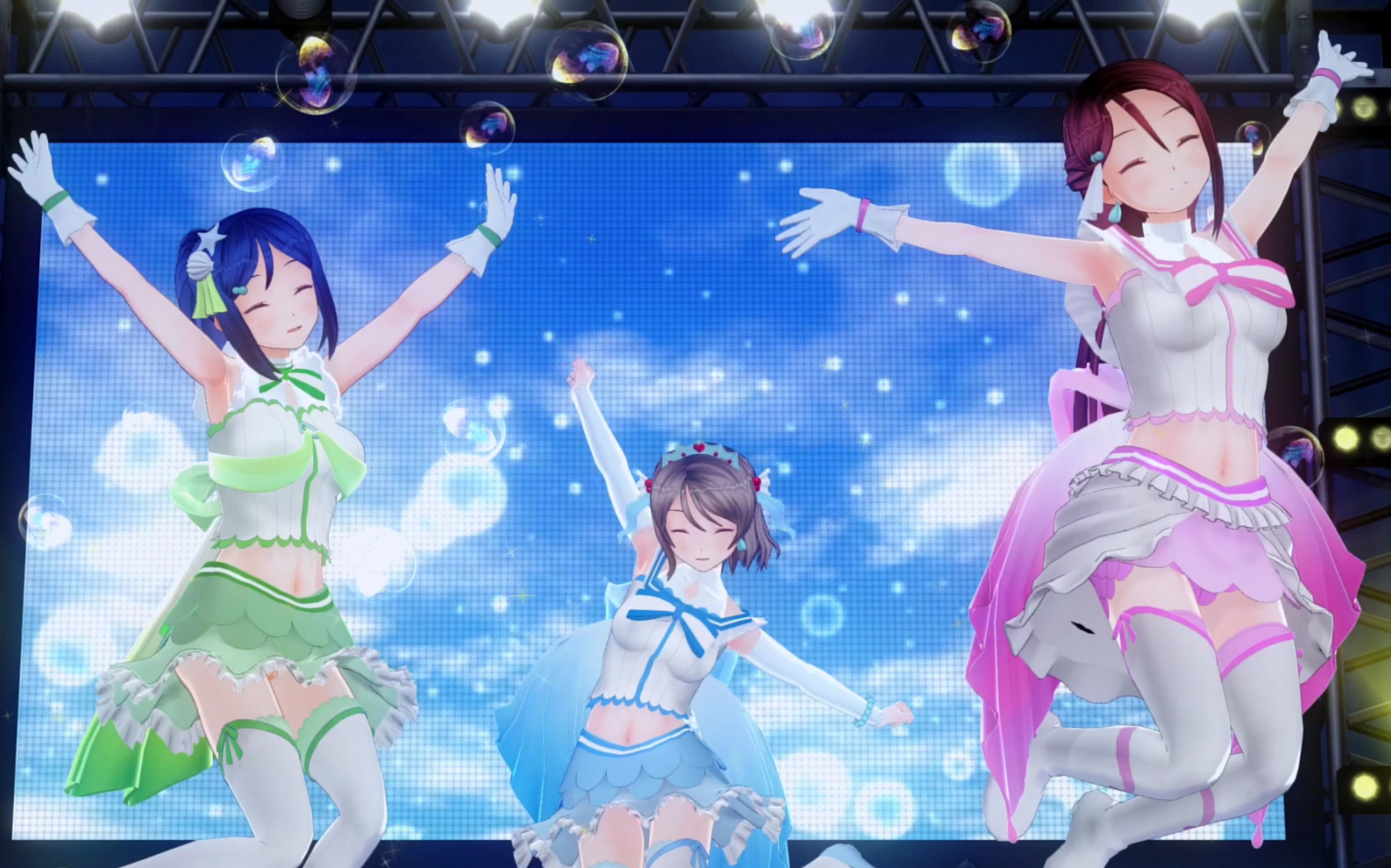 com3d2bloomingdreaminglovelivesunshineaqours渡边曜樱内梨子松浦果