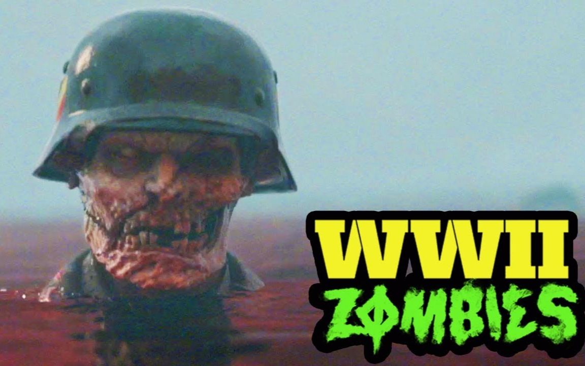 ww2使命召唤14二战纳粹僵尸模式dlc1最黑暗的海岸老外游玩录像视频720