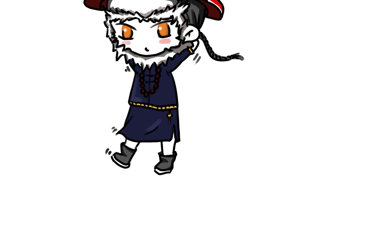 板绘―q版小鳌拜玩手手日常练习