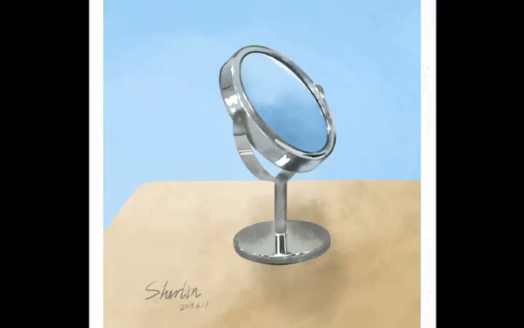 【ipad板绘】 用procreat 画个镜子 水彩风