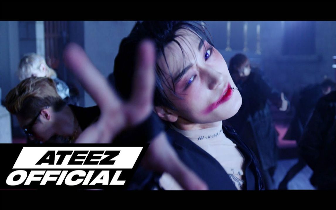 ATEEZ&金钟国《THE BLACK CAT NERO》(原唱 : Turbo  黑猫) 万圣节Performance视频公开!变身性感吸血鬼的梯子!哔哩哔哩bilibili