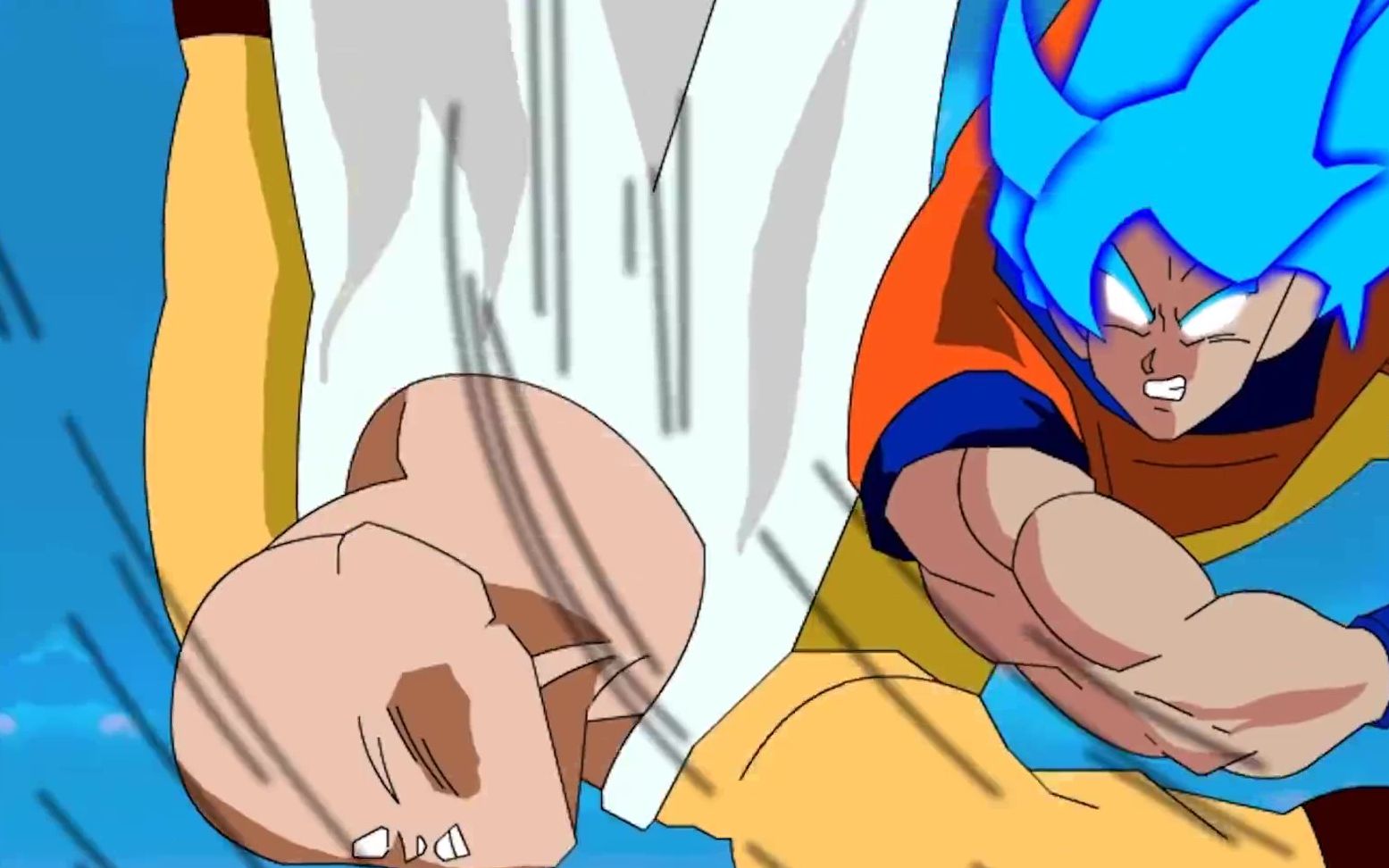 国外播放过亿超蓝对琦玉秃头大魔王埼玉vs悟空系列2