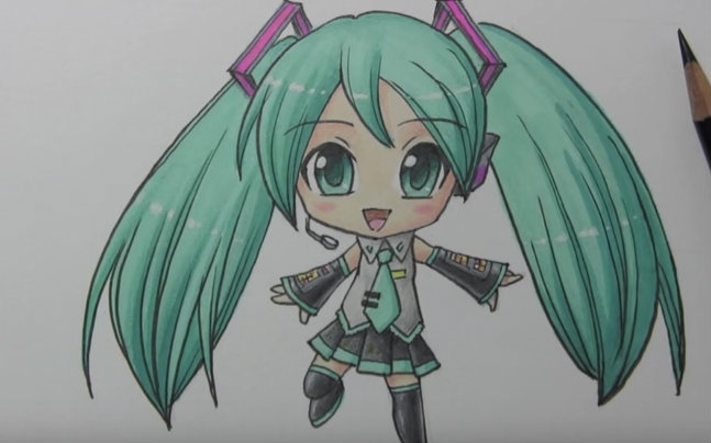 【MM教你画~】Miku!超Q的初音小公举~哔哩哔哩bilibili