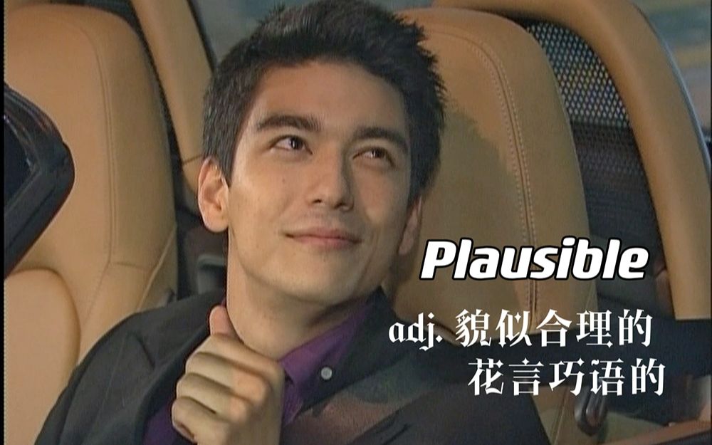 《丹尼斯吴教你学单词》第1期: plausible [花言巧语的]哔哩哔哩bilibili