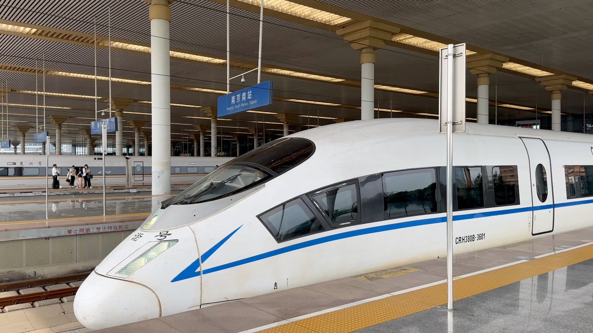 【中国铁路】高铁crh-380b,这兔子好像撞鸟了