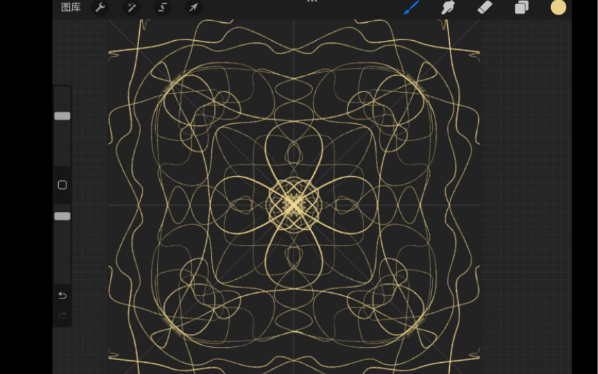 活动  procreate 对称绘画图案