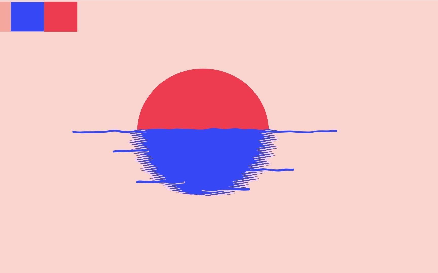 ae 矢量动画 日出