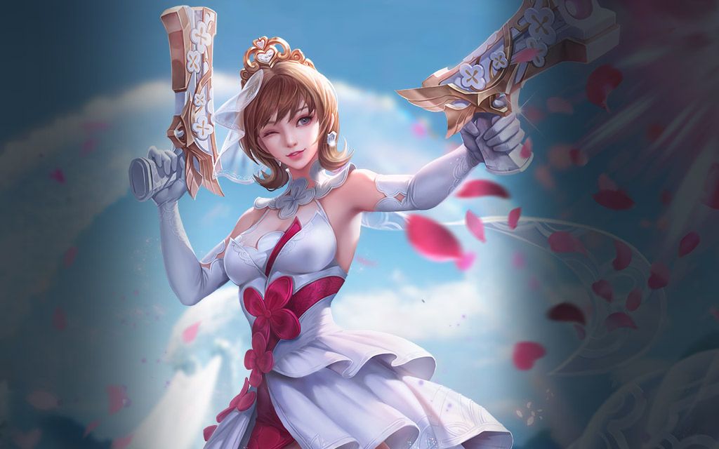 【传说对决体验服】堇皮肤:花嫁物语