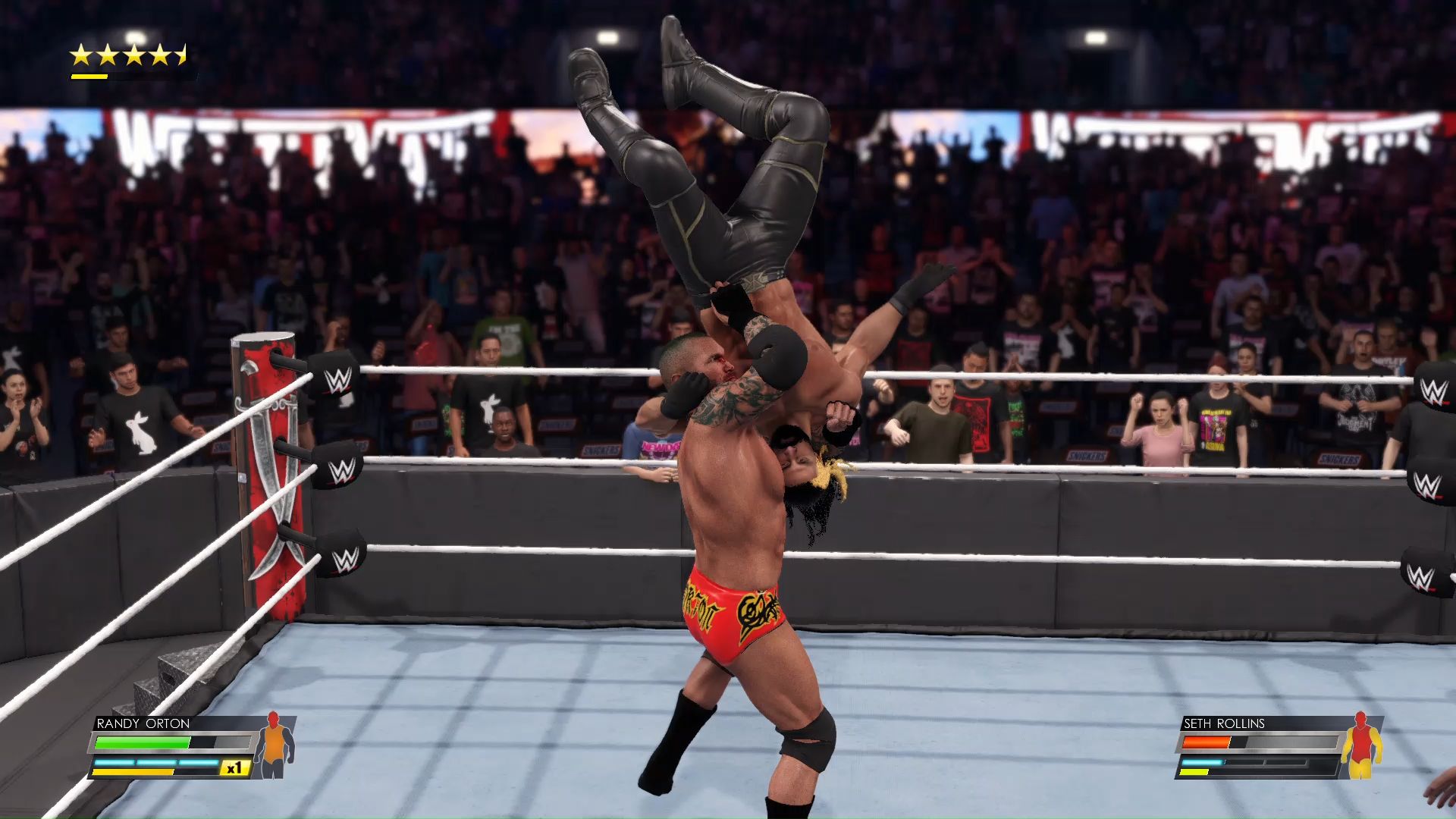 wwe2k22 在吾王面前禁止高飞 兰迪奥顿vs塞斯罗林斯