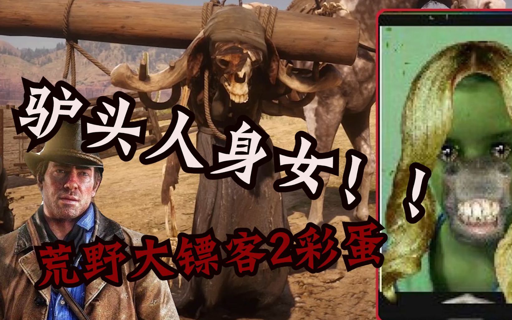 荒野大镖客2彩蛋:bug形成彩蛋的毛驴女士