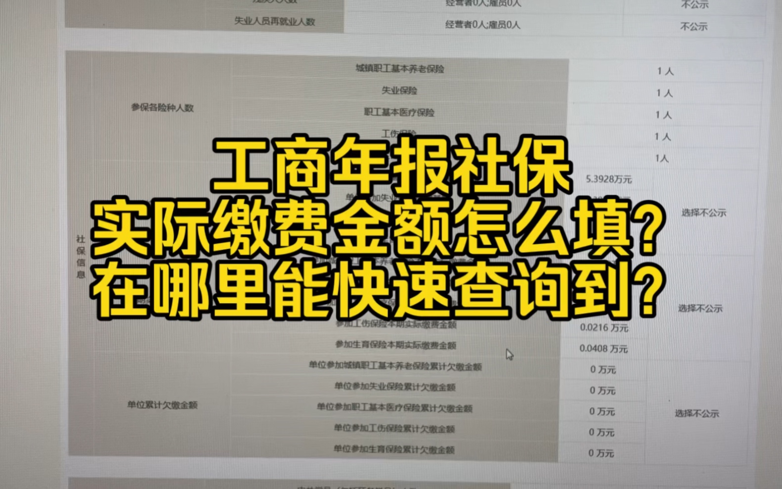 会计实操~工商年报社保实际缴费金额,一招教你快速查询到!哔哩哔哩bilibili