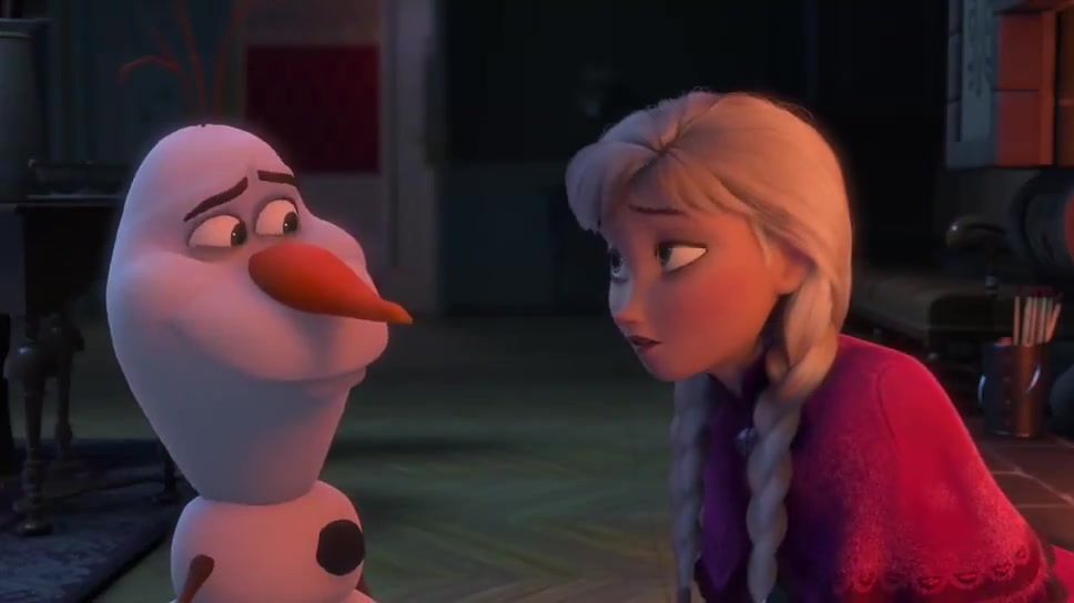 冰雪奇缘:雪宝看到斯托回来了,要带着安娜一起去找斯托