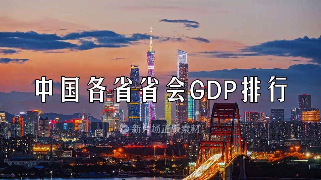 中国各省省会GDP排行哔哩哔哩bilibili