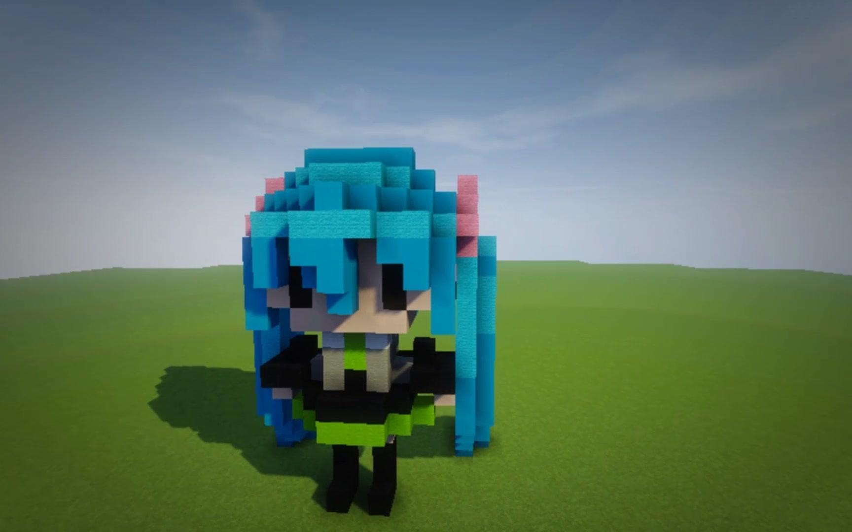 木子秋:初音公主 Minecraft我的世界建筑收录集哔哩哔哩bilibili