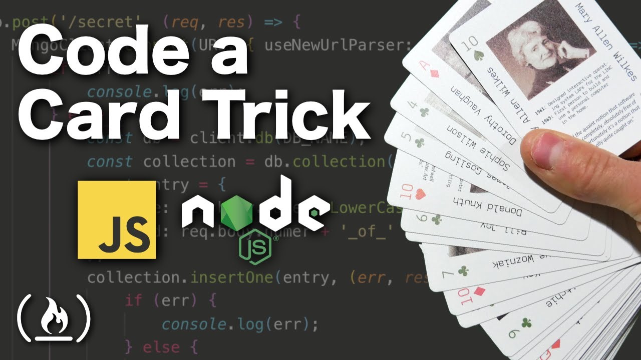 [freecodecamp] code a magic card trick using javascript & node.