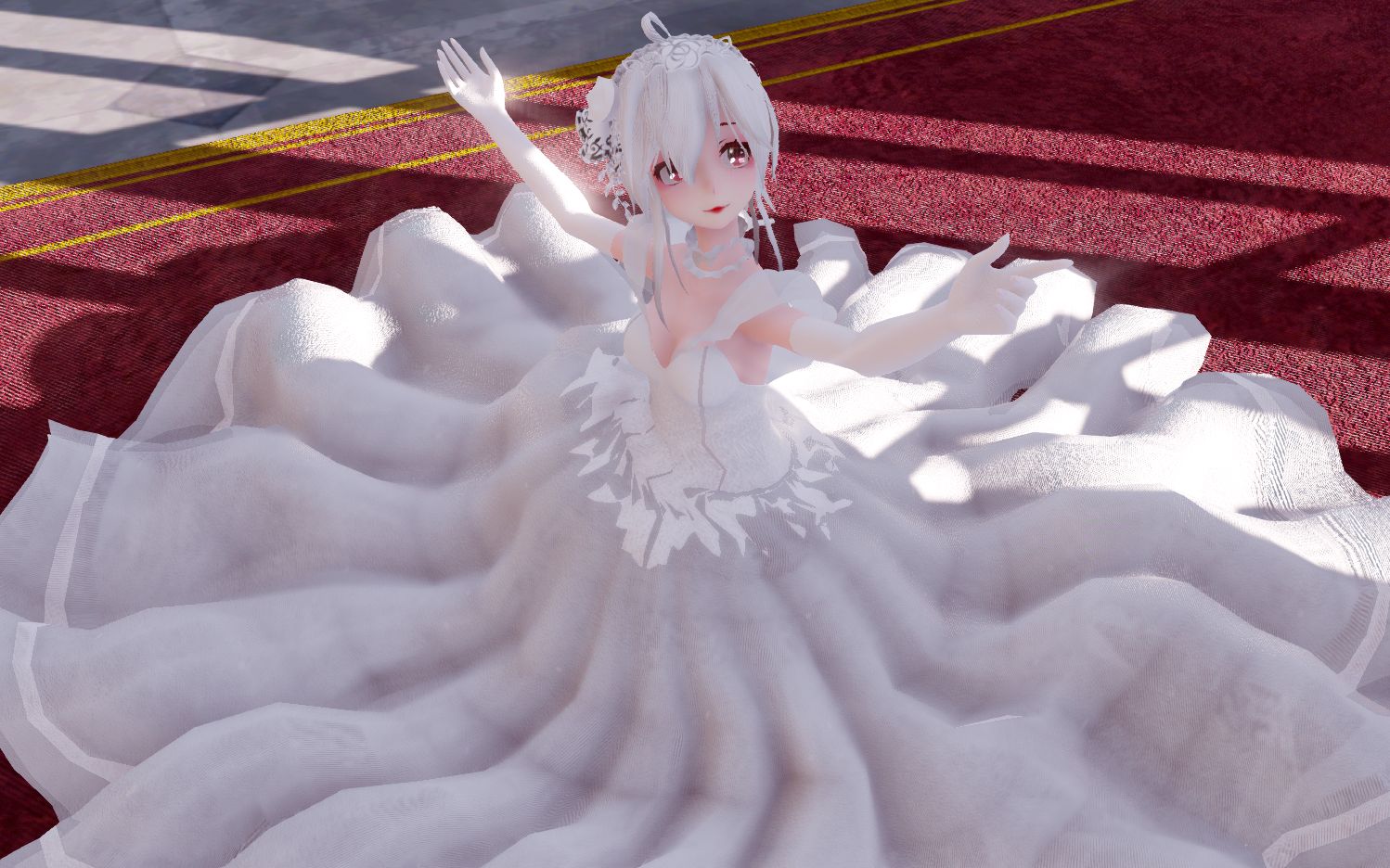 【长裙婚纱弱音/唯美向mmd】蜜月un99deux99trois【超清/60fps】