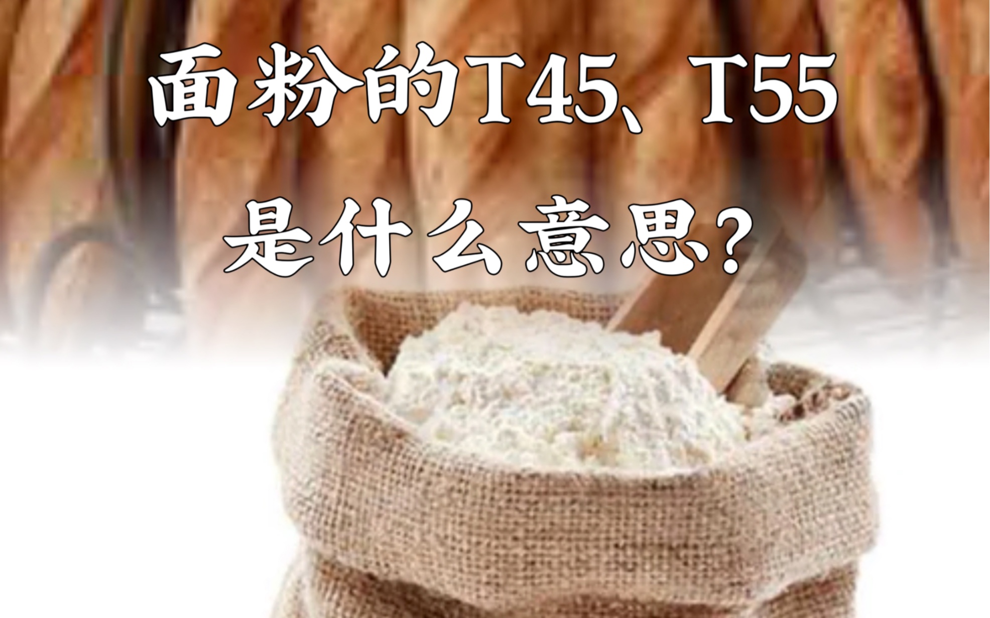 面粉的T45、T55到底是什么意思?哔哩哔哩bilibili