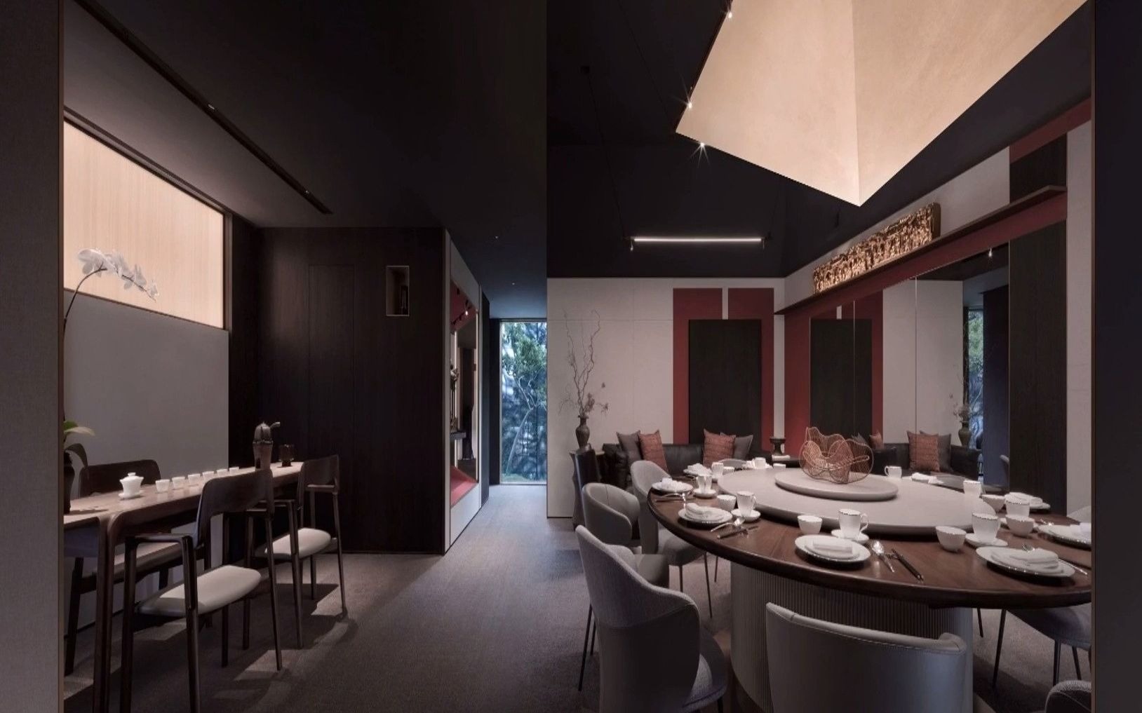 琚宾新中式的作品 #中餐厅案例 中餐厅丨琚宾新作丨珍庭 #知末网