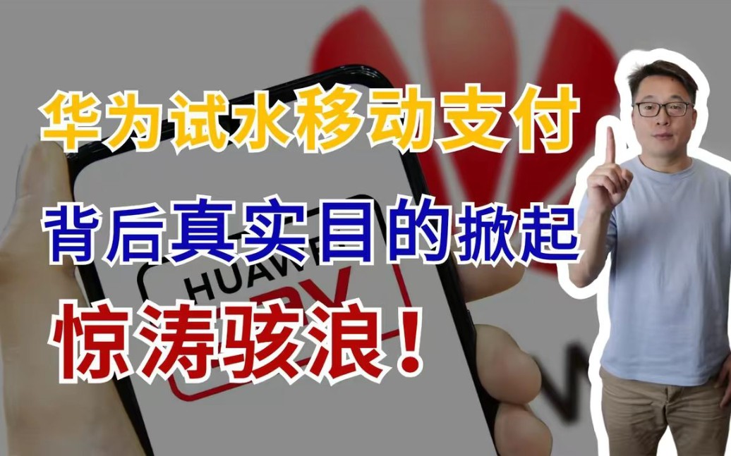 华为试水移动支付,目的并非对抗微信、支付宝,背后有更大野心!哔哩哔哩bilibili