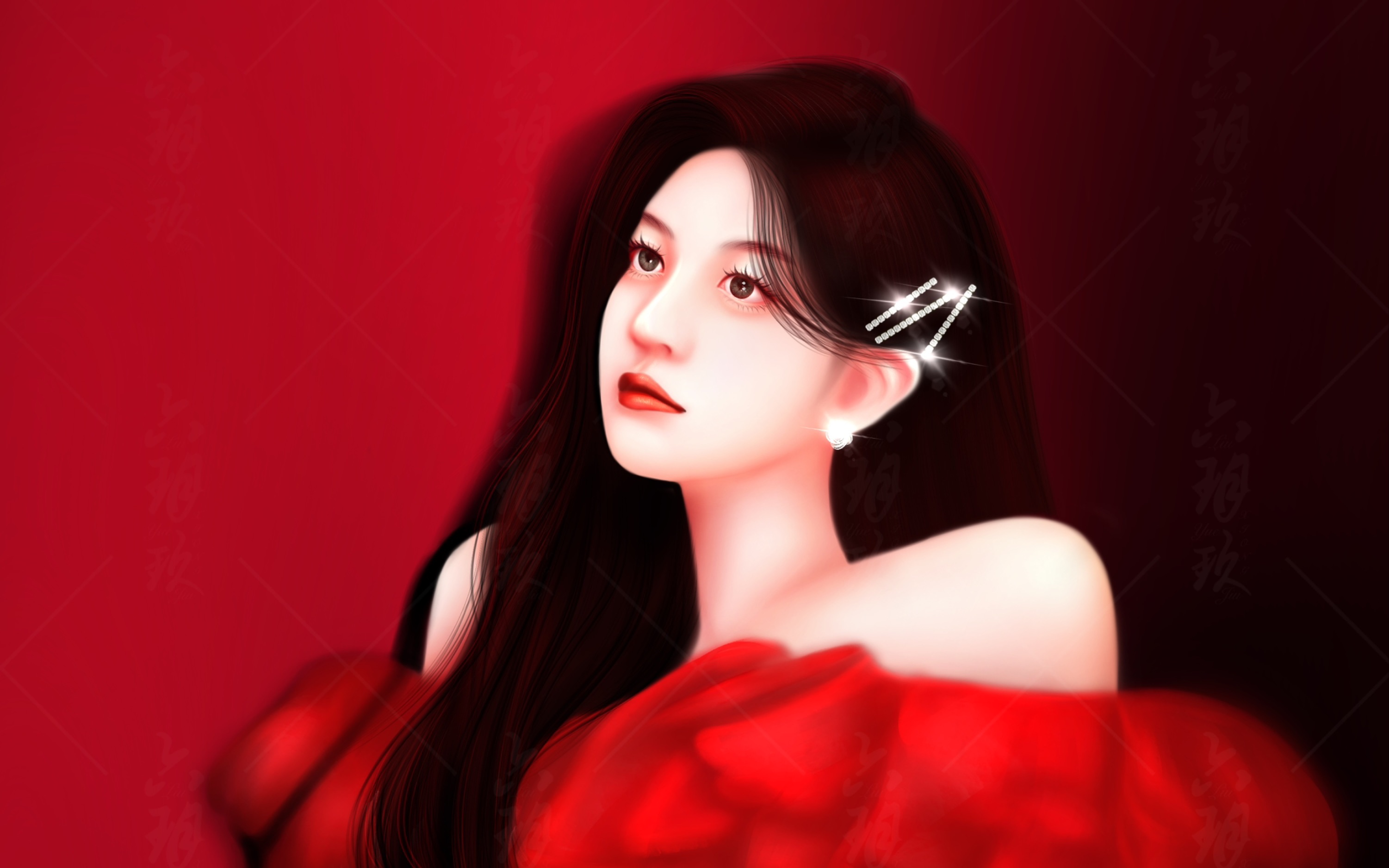 陈妍希～procreate绘画～ipad画画～手绘作品分享～插画壁纸