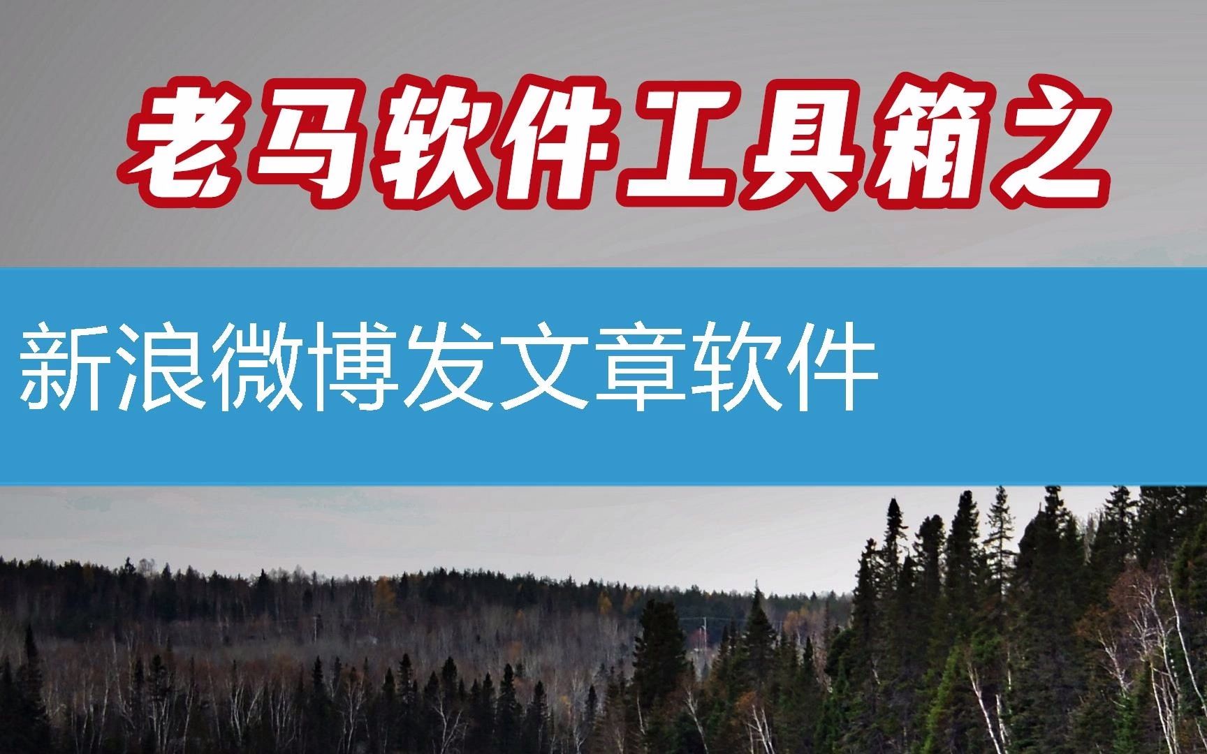 新浪微博发文章软件第46课(软件2023已更新/动态)哔哩哔哩bilibili