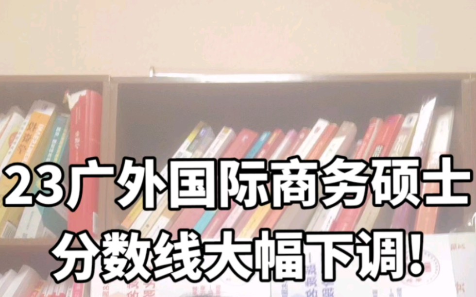 23广外国际商务硕士分数线大幅下调!哔哩哔哩bilibili