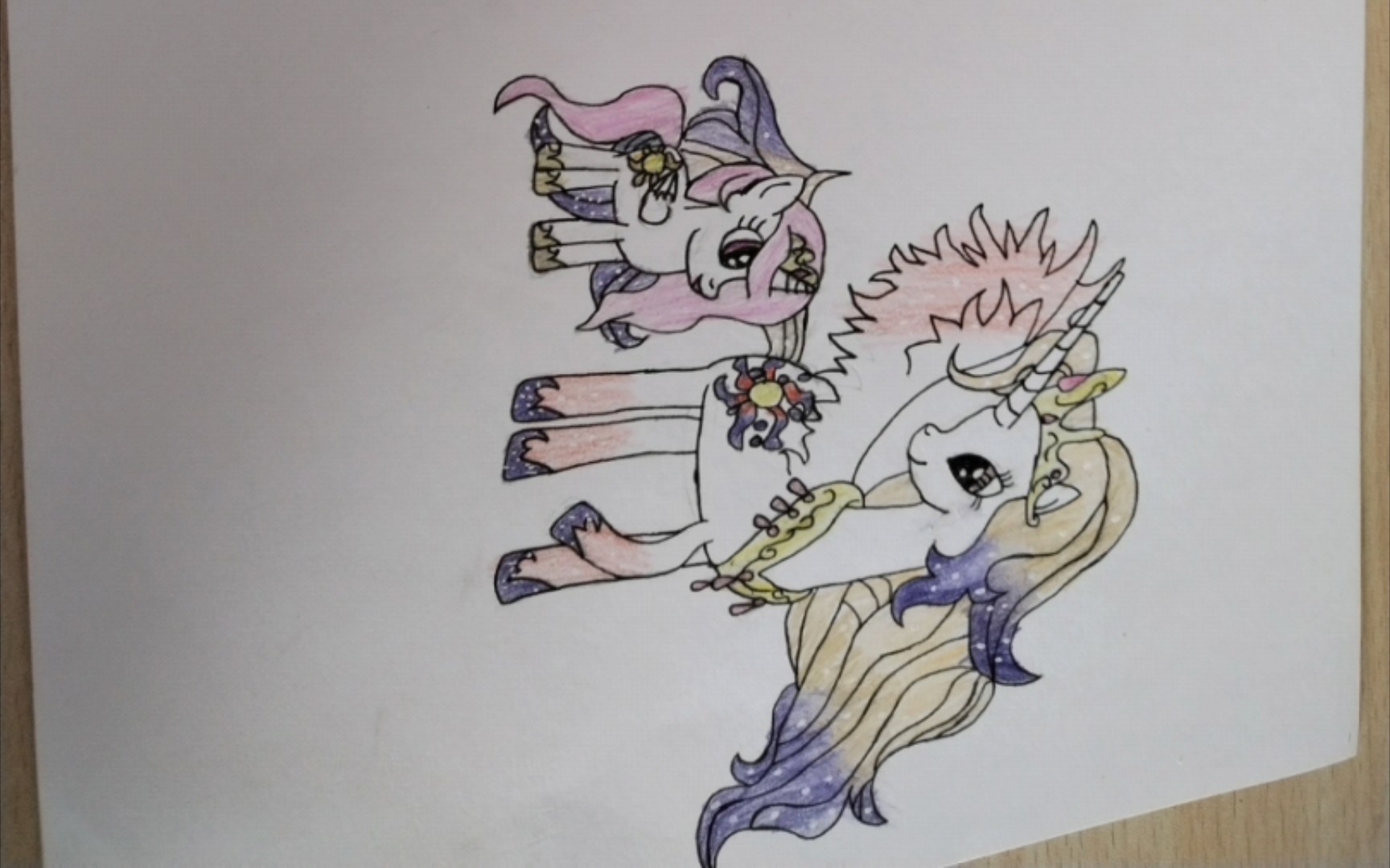 太阳公主和月亮公主的孩子(手绘)