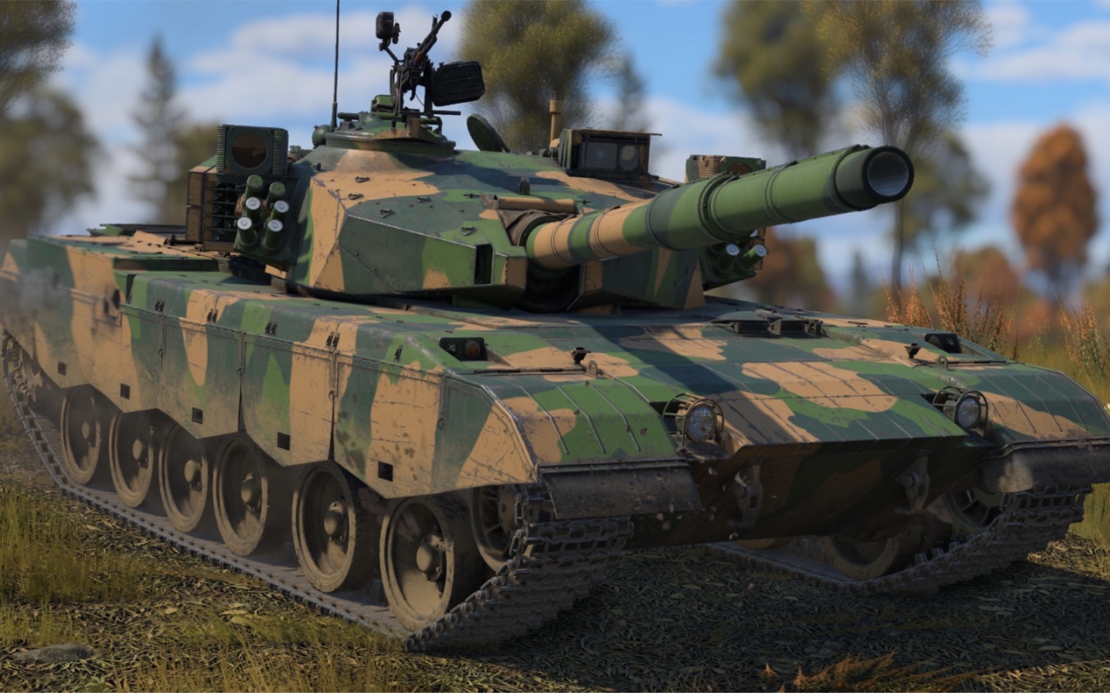 战争雷霆96a原型车主动防御测试