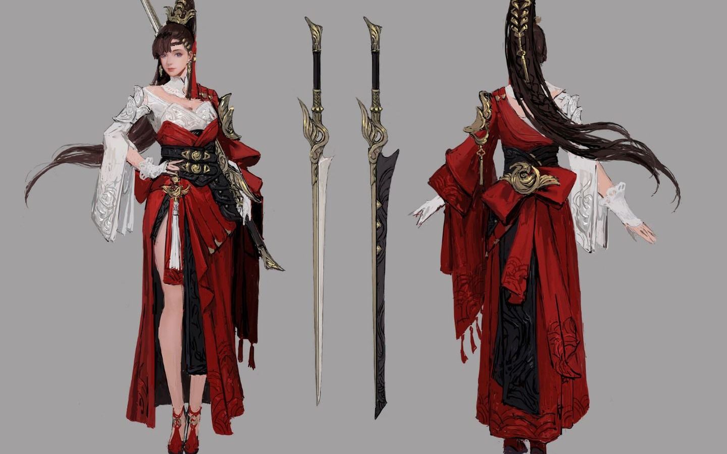 古风人物建模3dmax游戏角色模型制作