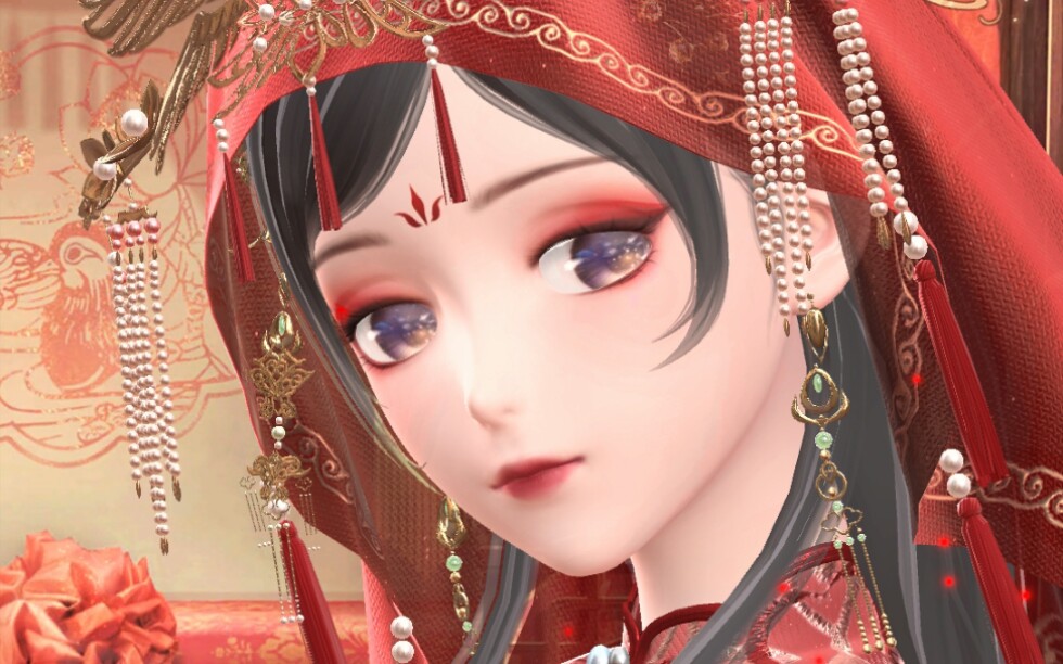 【一杯浊酒一曲终/个人游戏纪念录屏】《闪耀暖暖》中式婚纱.真香!