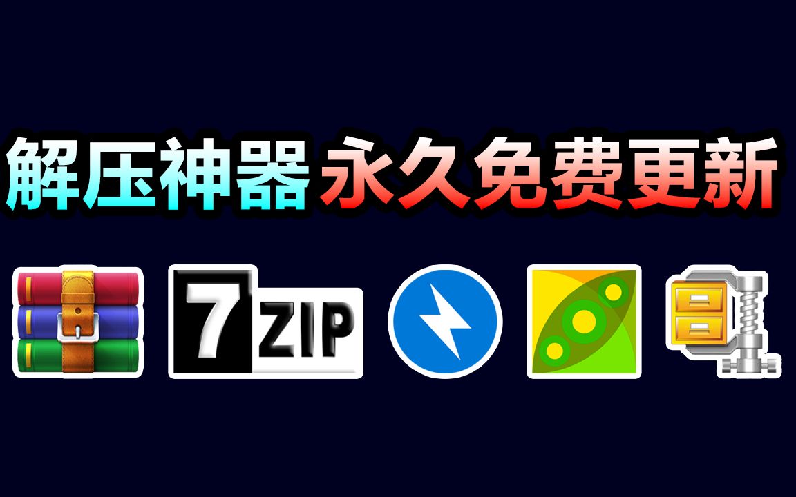 2023最值得推荐的解压软件 winrar 7zip bandizip peazip winzip,远离