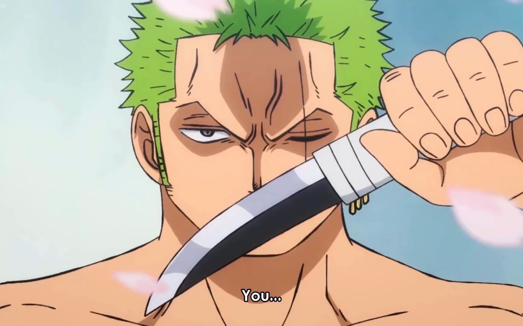 红眼索隆和之国名场面!再现鹰眼小刀名场面!